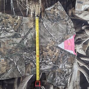 Carhartt Camo Scrub Top with Pink Lining